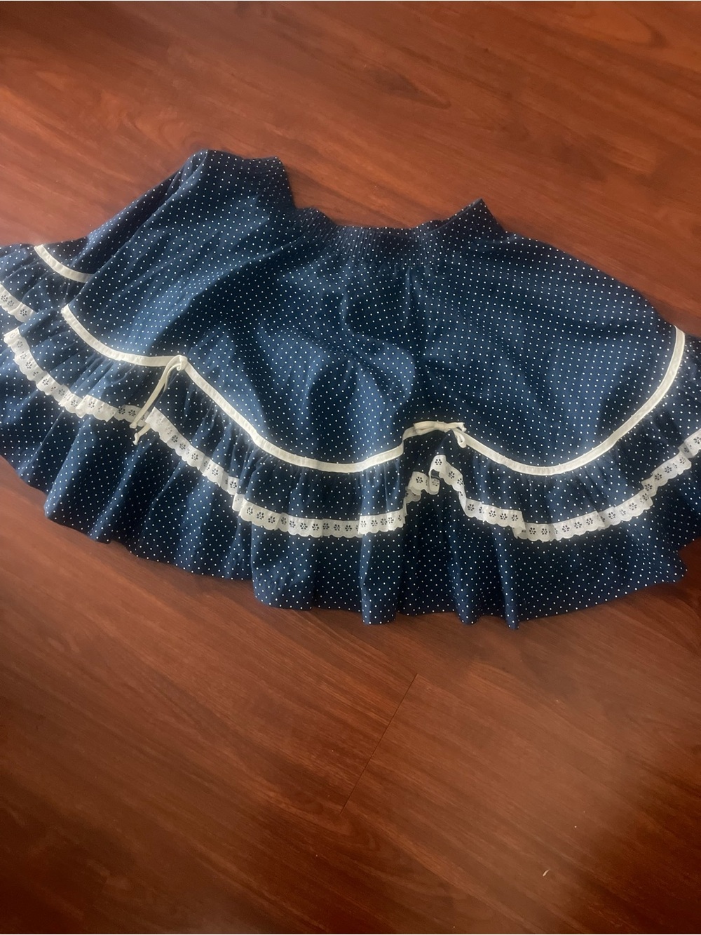Vintage Partners Please Blue Pills For Skirt Size S